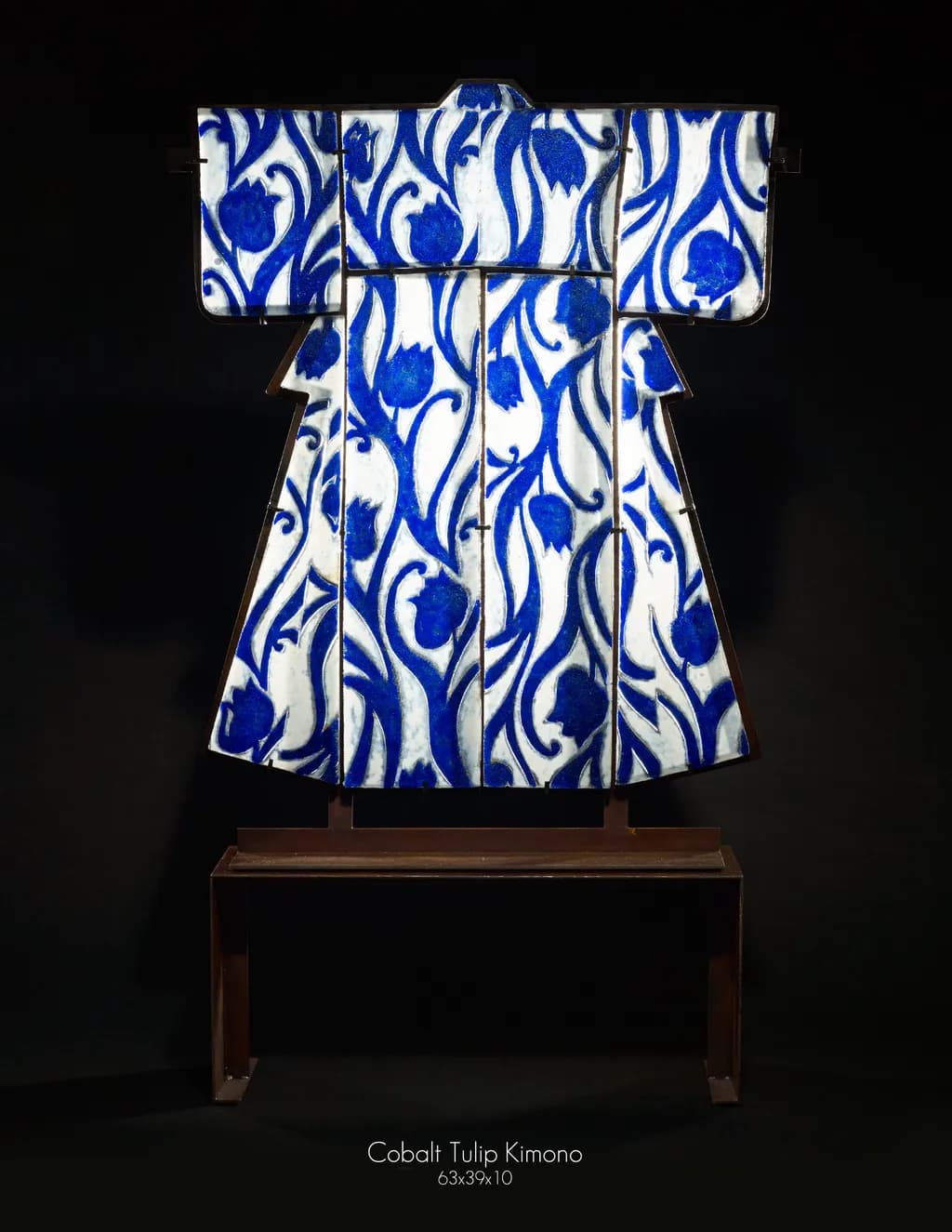 Marlene Rose, Cobalt Tulip Kimono