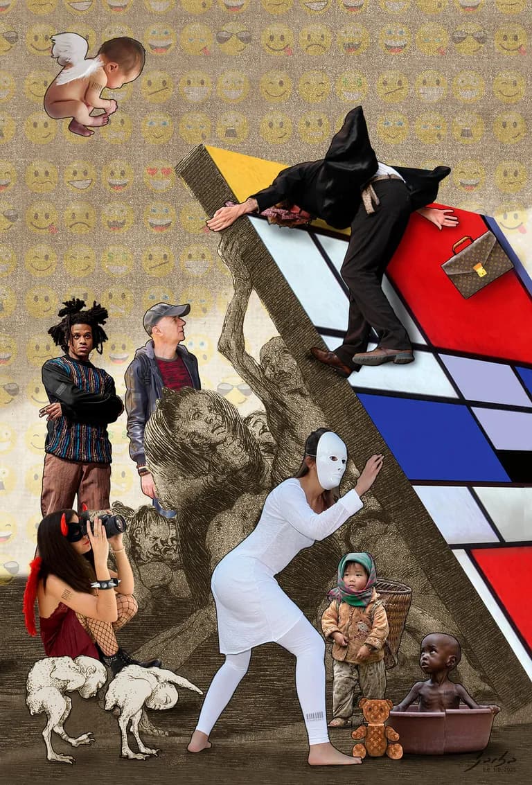 Lluis Barba, Y aun no se Van (Still they don't Leave) Goya Mondrian