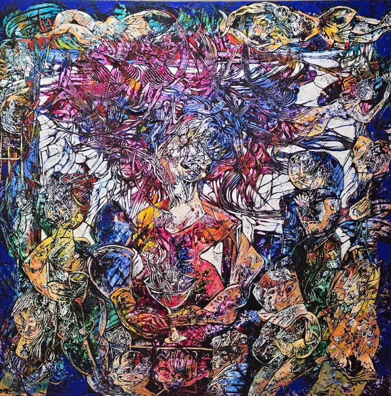 Fredy Villamil, The Gardener II Tribute to Palomo Picasso