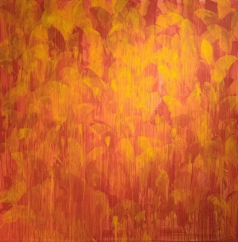 Lorna Marsh, One Red One Yellow, Butterflies, Acrylic on Canvas