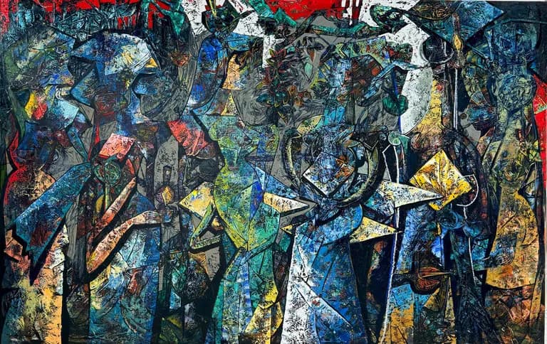 Fredy Villamil, Cubist Living Room